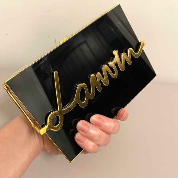 Authentic Lanvin clutch with chain - Picture 5 of 11